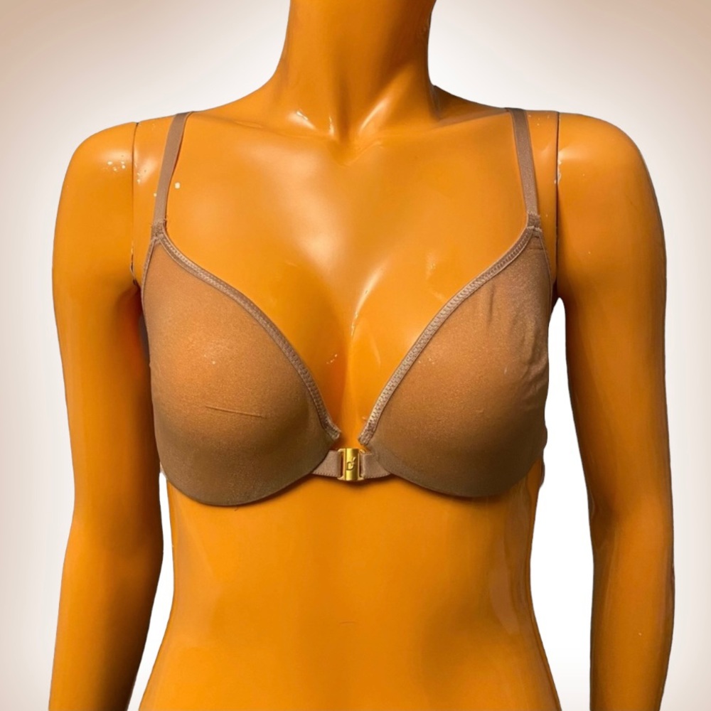 DONNA KARAN 90s Shimmery Mesh Underwire Bra